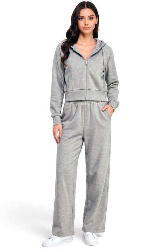 FCP67SET French Terry Fleece Hoodie Jacket & Sweatpant Set