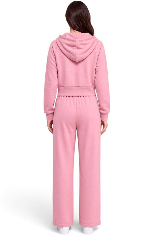 FCP67SET French Terry Fleece Hoodie Jacket & Sweatpant Set