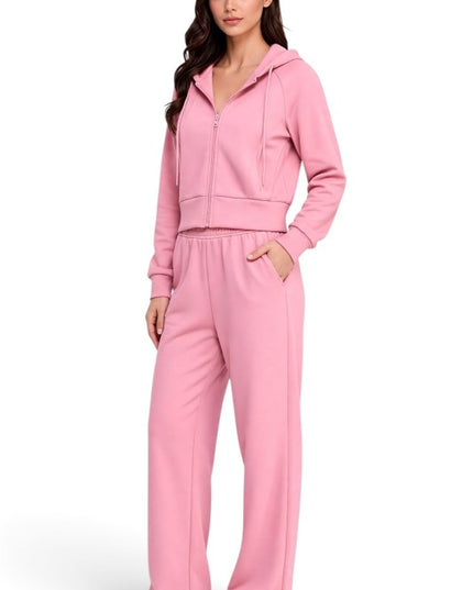 FCP67SET French Terry Fleece Hoodie Jacket & Sweatpant Set