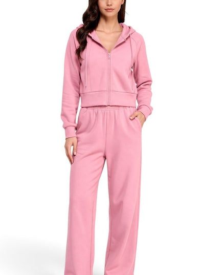 FCP67SET French Terry Fleece Hoodie Jacket & Sweatpant Set