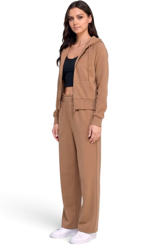 FKP67SET French Terry Fleece Hoodie Jacket & Pocket Set
