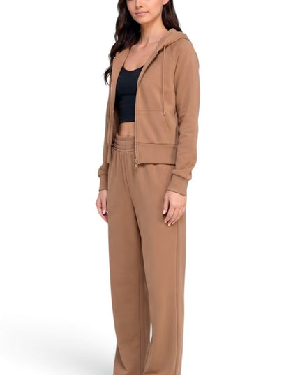 FKP67SET French Terry Fleece Hoodie Jacket & Pocket Set