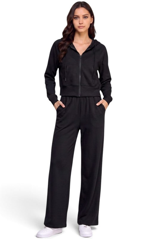 FKP67SET French Terry Fleece Hoodie Jacket & Pocket Set
