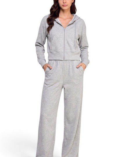 FKP67SET French Terry Fleece Hoodie Jacket & Pocket Set