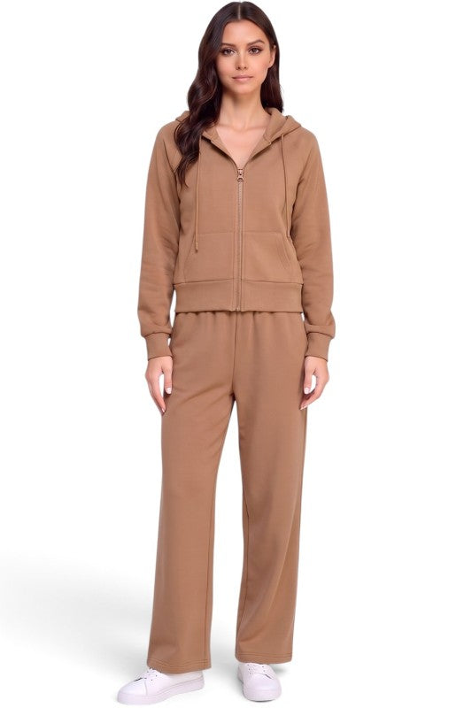 FKP67SET French Terry Fleece Hoodie Jacket & Pocket Set