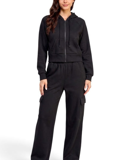 FKC67SET French Terry Fleece Hoodie Jacket & Cargo Pant Set
