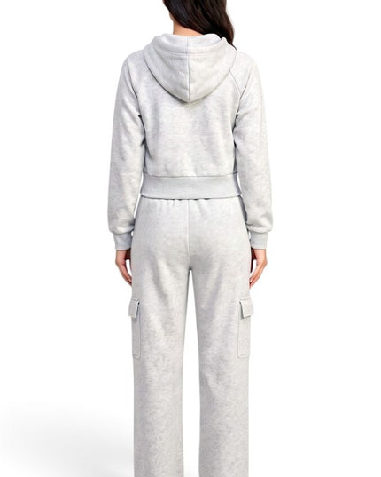 FKC67SET French Terry Fleece Hoodie Jacket & Cargo Pant Set