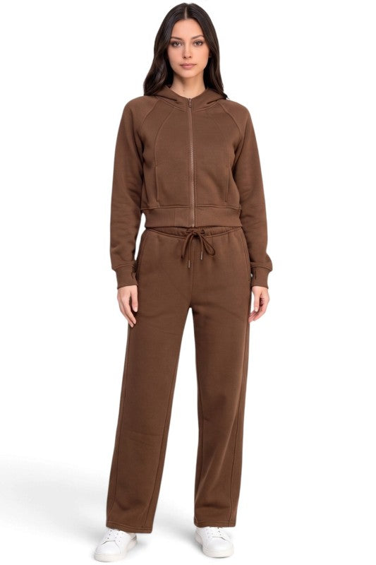 PCB75SET French Terry Hoodie & Barrel Pants Set – Cozy Fit