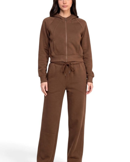 PCB75SET French Terry Hoodie & Barrel Pants Set – Cozy Fit