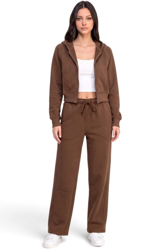 PCB75SET French Terry Hoodie & Barrel Pants Set – Cozy Fit