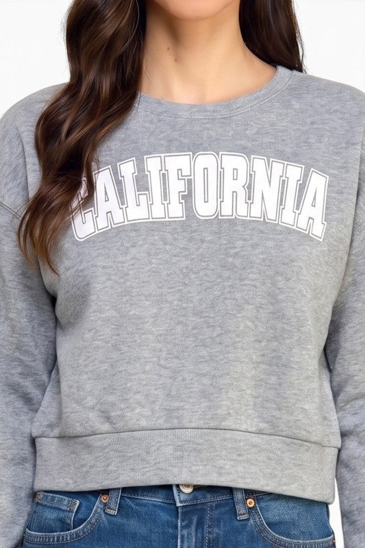 FT265 California Print Sweatshirt – Casual Everyday Style