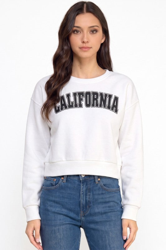 FT265 California Print Sweatshirt – Casual Everyday Style