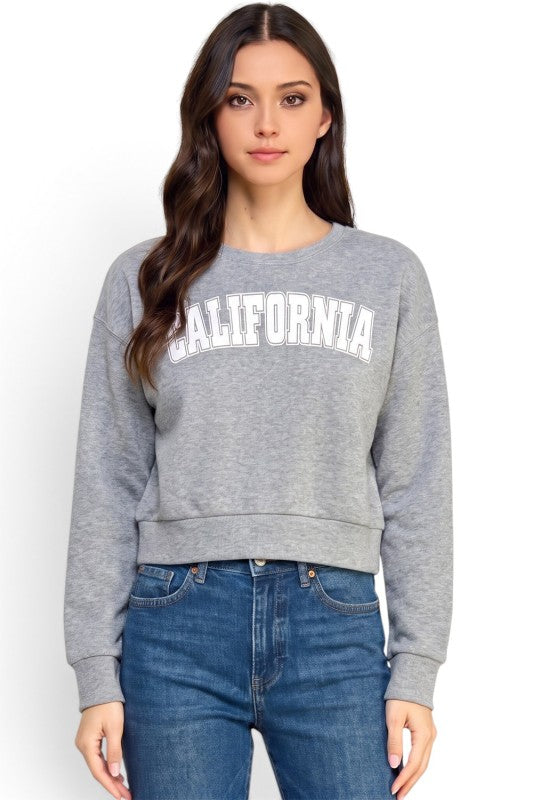 FT265 California Print Sweatshirt – Casual Everyday Style