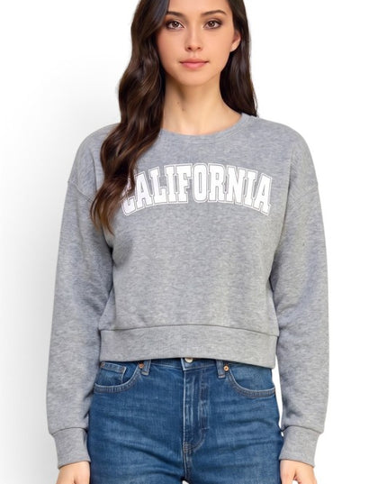 FT265 California Print Sweatshirt – Casual Everyday Style