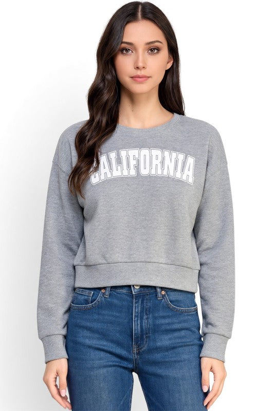 FT265 California Print Sweatshirt – Casual Everyday Style