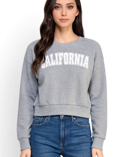 FT265 California Print Sweatshirt – Casual Everyday Style