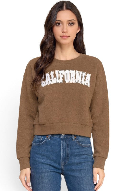 FT265 California Print Sweatshirt – Casual Everyday Style