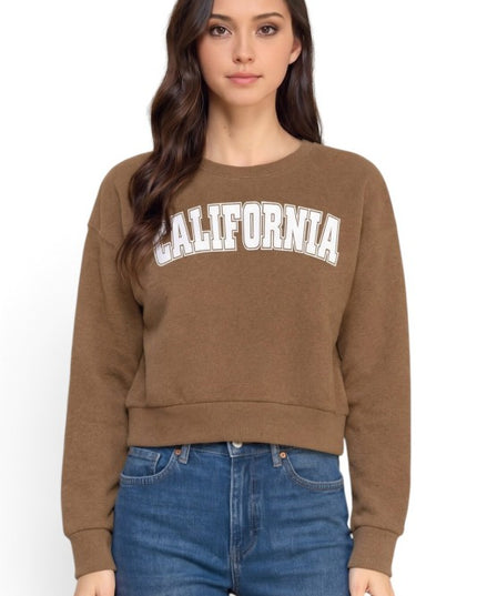 FT265 California Print Sweatshirt – Casual Everyday Style