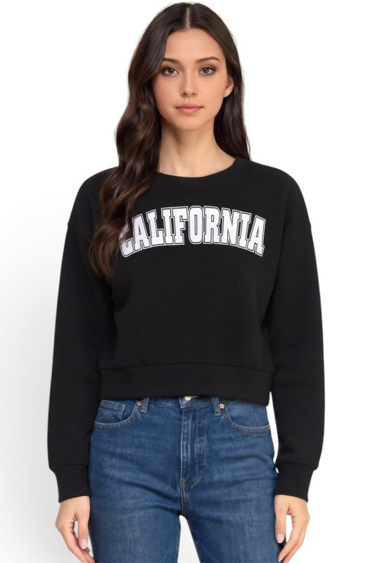 FT265 California Print Sweatshirt – Casual Everyday Style