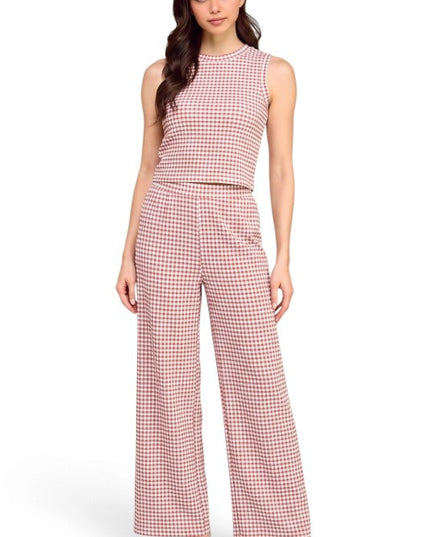 CKK-SET Crinkle Round Neck – Tank Top & Pant Set