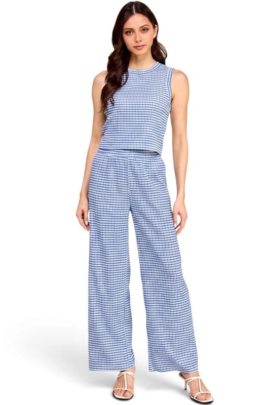 CKK-SET Crinkle Round Neck – Tank Top & Pant Set