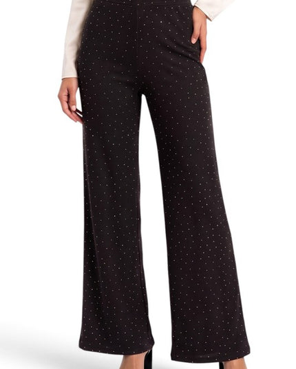 R10SX Plus Size Allover Rhinestone Pants – Sparkling Style