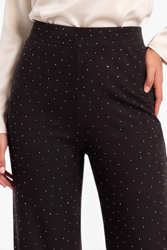 R10S Allover Rhinestone Pants – Sparkling Style
