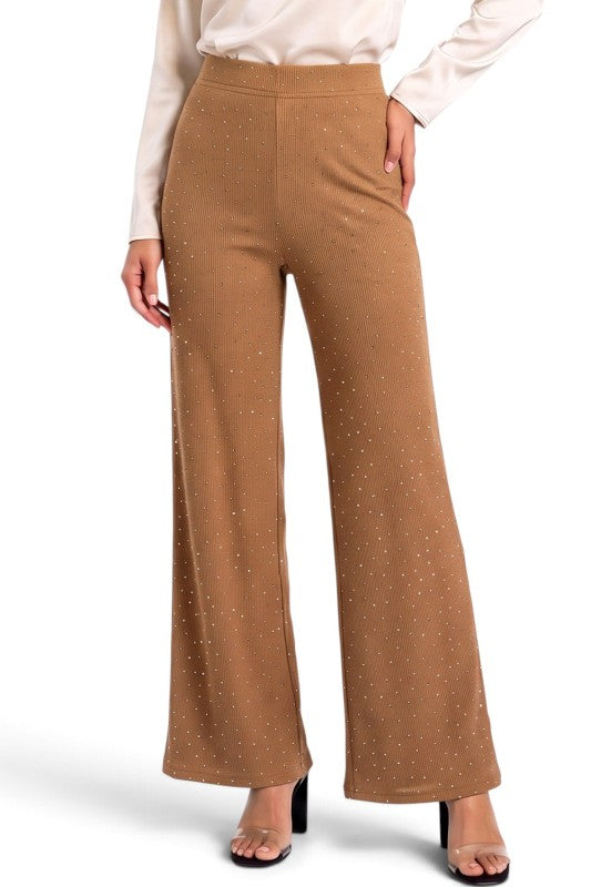 R10S Allover Rhinestone Pants – Sparkling Style