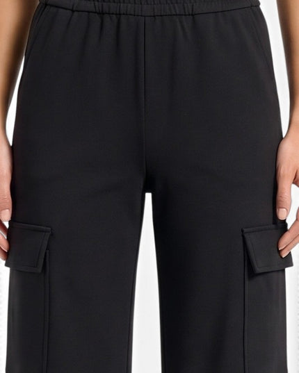 SCUP75X Plus Size Stretch Scuba – Cargo Wide Leg Pants