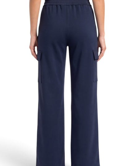 SCUP75X Plus Size Stretch Scuba – Cargo Wide Leg Pants