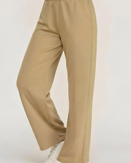 Air Scuba Elastic Waist Sweatpants – Wide Leg Fit