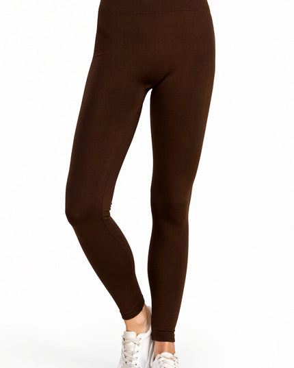 CL07X Plus Size High Rise Fleece Leggings – Soft Sculpt Fit