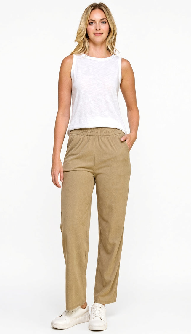 CO504 Corduroy Straight Leg Pants – Classic Everyday Fit