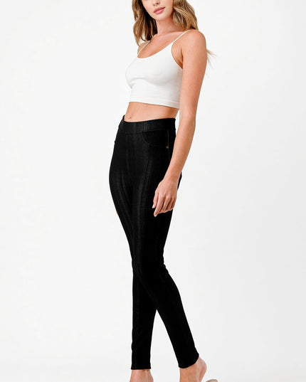 DF05 Fleece Jeggings – Soft Poly Blend Stretch Skinny Fit