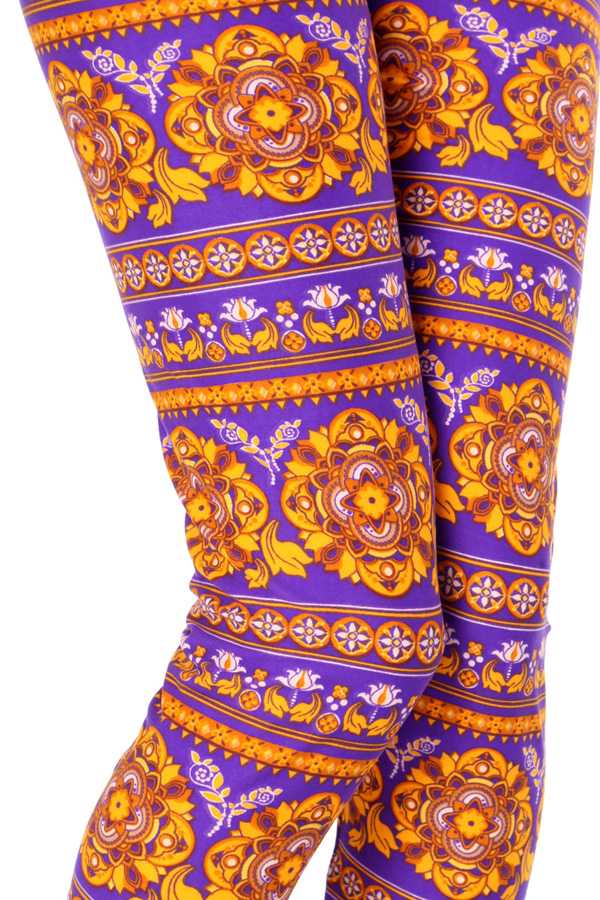 PLUS F474 PLUS SIZE UNIQUE PRINT LEGGINGS