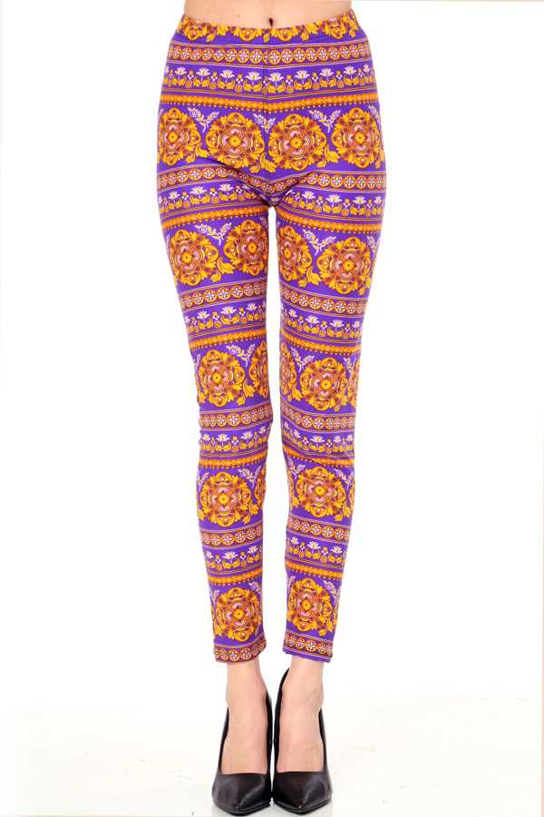 PLUS F474 PLUS SIZE UNIQUE PRINT LEGGINGS