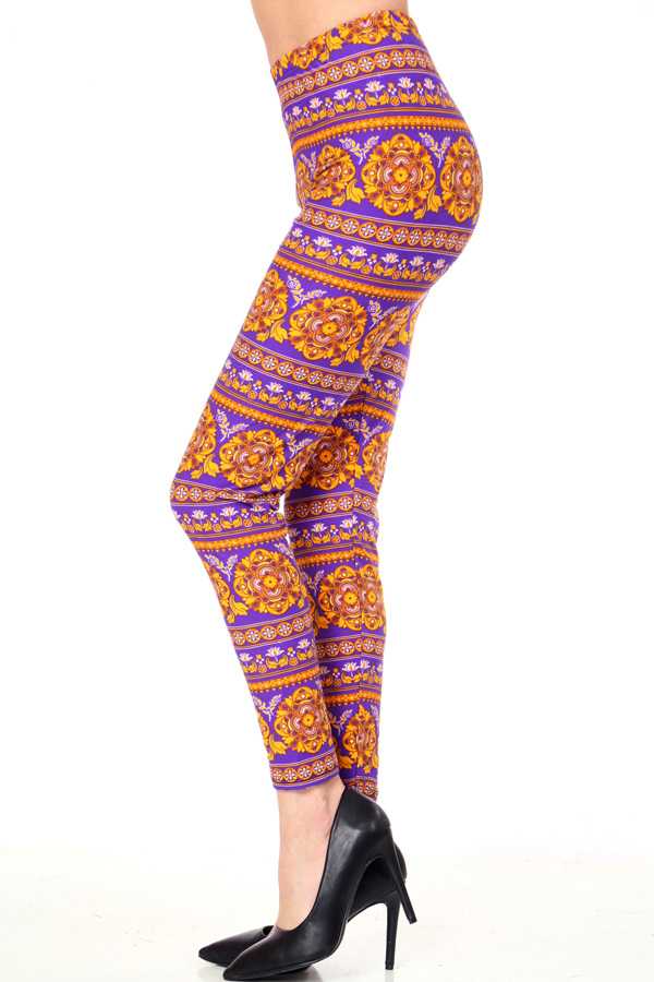 PLUS F474 PLUS SIZE UNIQUE PRINT LEGGINGS