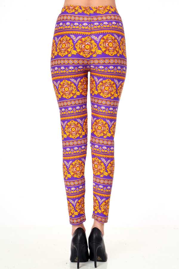 PLUS F474 PLUS SIZE UNIQUE PRINT LEGGINGS