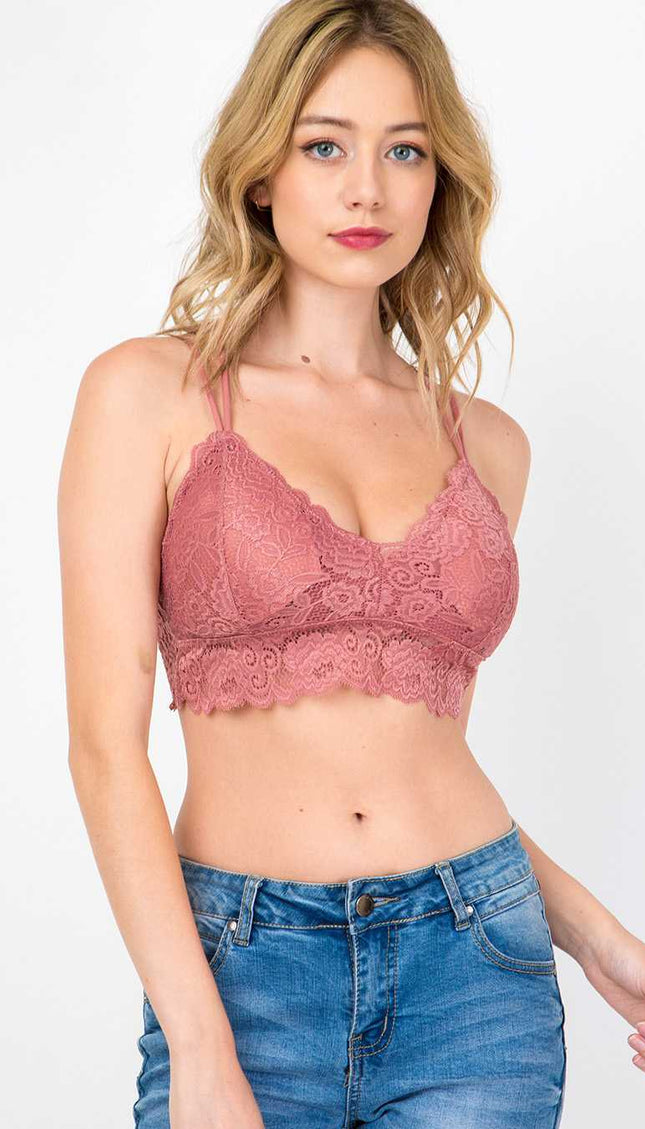 LB20 SOLID LACE BRALETTE