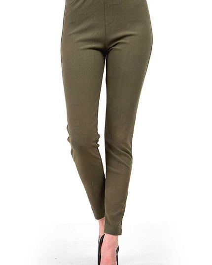 J-03 PLUS SOLID BACK POCKETS JEGGINGS