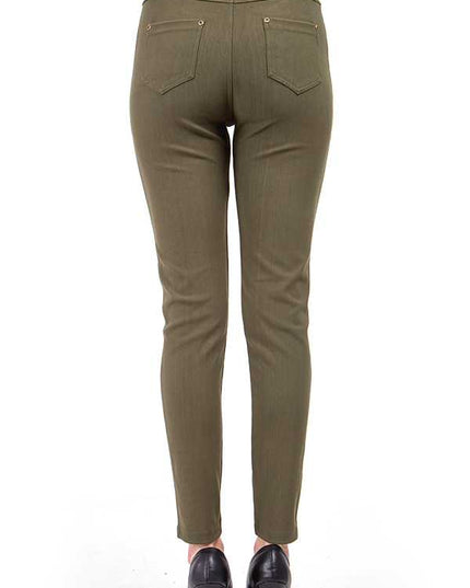 J-03 PLUS SOLID BACK POCKETS JEGGINGS