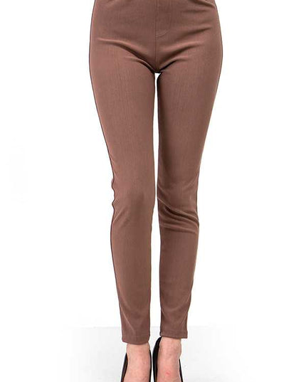 J-03 PLUS SOLID BACK POCKETS JEGGINGS