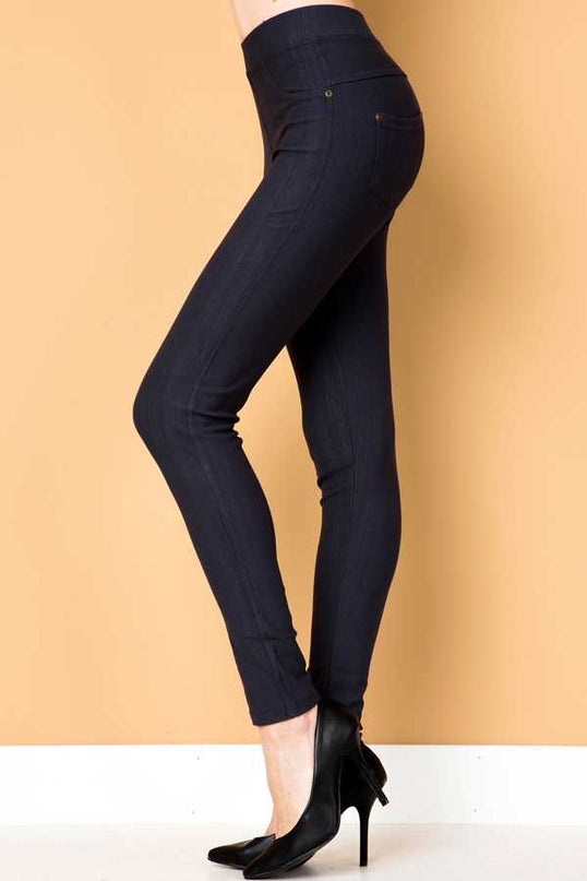 J-04A PREMIUM SOLID STRETCH JEGGINGS