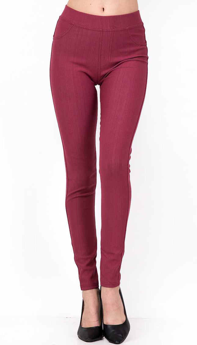 J-04A PREMIUM SOLID STRETCH JEGGINGS