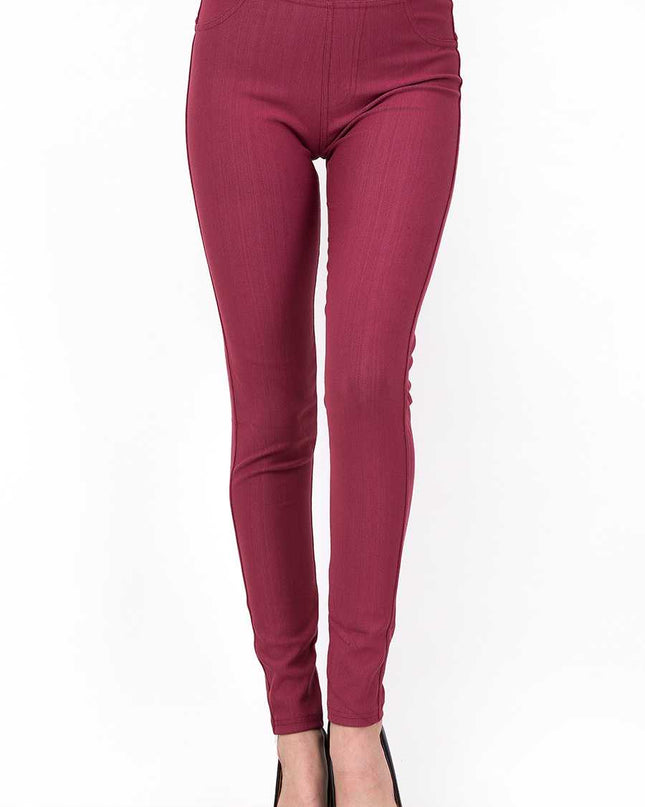 J-04A PREMIUM SOLID STRETCH JEGGINGS