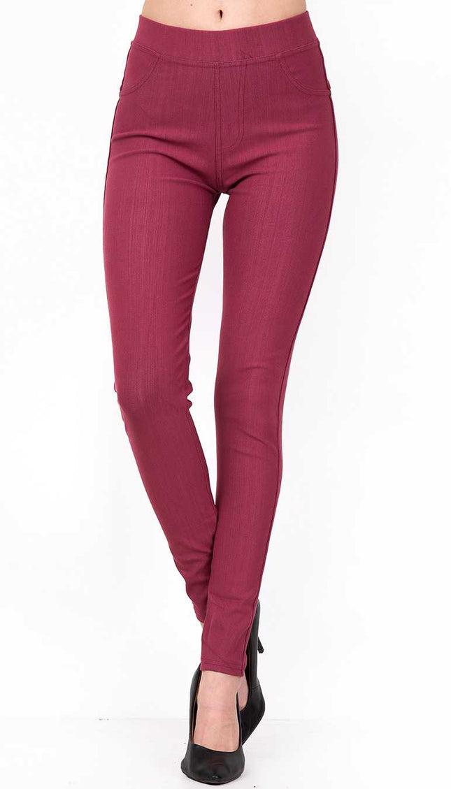 J-04A PREMIUM SOLID STRETCH JEGGINGS