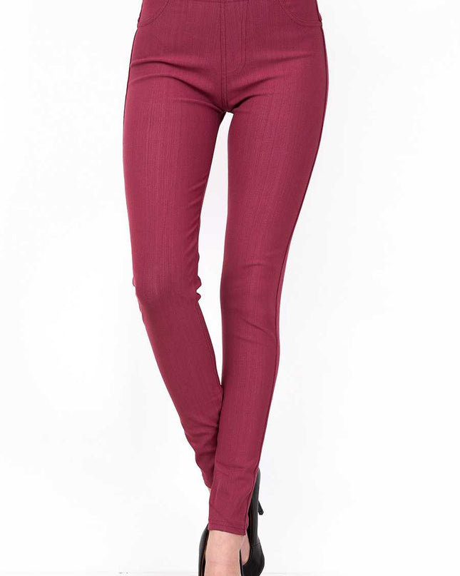 J-04A PREMIUM SOLID STRETCH JEGGINGS