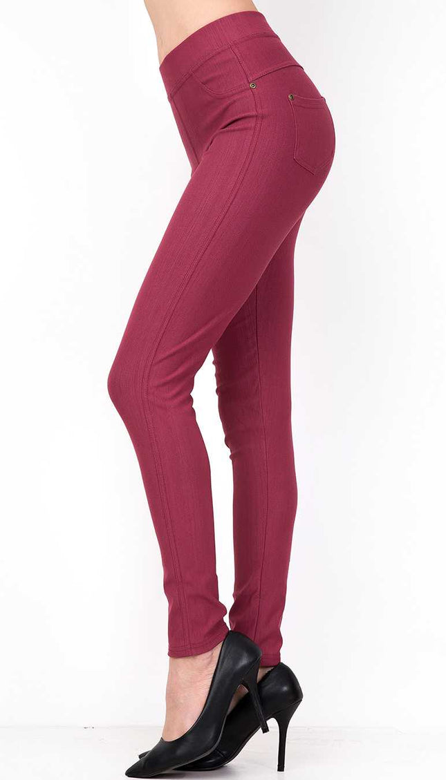 J-04A PREMIUM SOLID STRETCH JEGGINGS