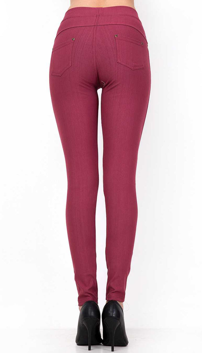 J-04A PREMIUM SOLID STRETCH JEGGINGS