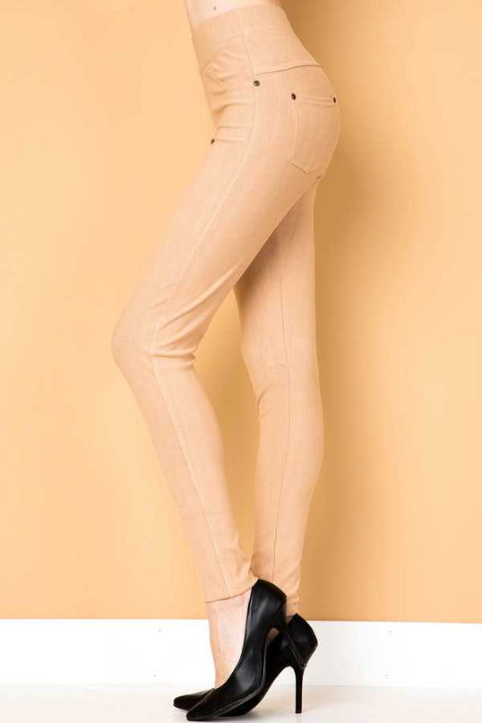 J-04A PREMIUM SOLID STRETCH JEGGINGS
